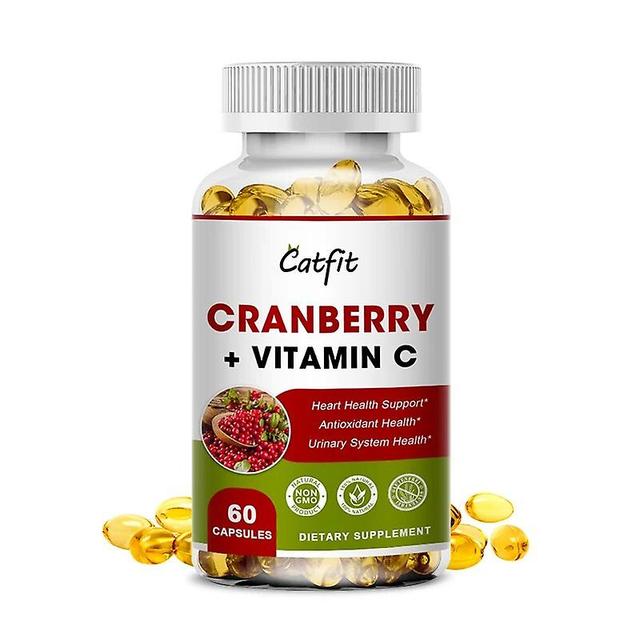 Vorallme Catfit natürlicher und biologischer Cranberry-Extrakt, Antioxidans, unterstützt die Harnwegs-/Blasenfunktion, Diurese, Vitamin C, Lebensmi... on Productcaster.