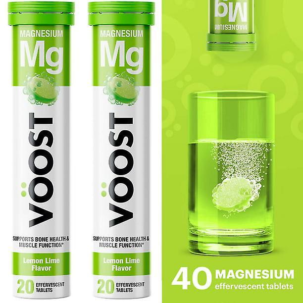 Voost magnesium effervescent vitamin drink tablet, lemon lime flavor, 40 ct on Productcaster.