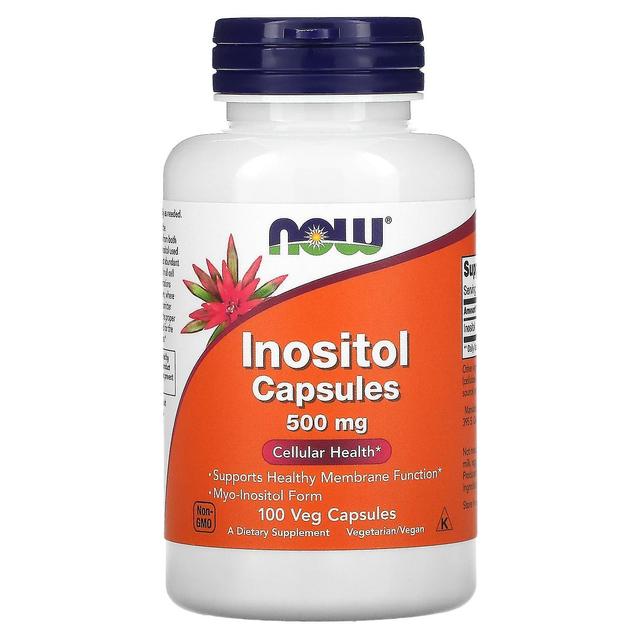 NOW Foods, inositolikapselit, 500 mg, 100 kasviskapselit on Productcaster.