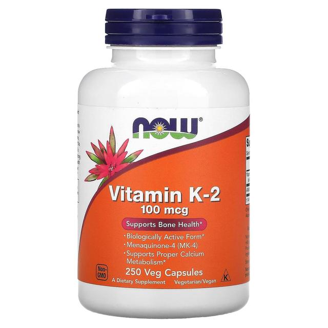 NOW Foods, Vitamin K-2, 100 mcg, 250 Veg Capsules on Productcaster.