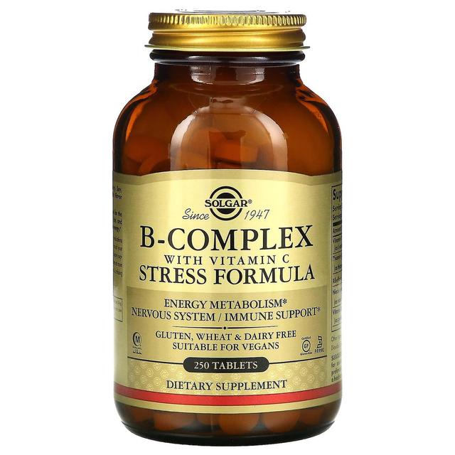 Solgar, complesso B con formula di stress di vitamina C, 250 compresse on Productcaster.