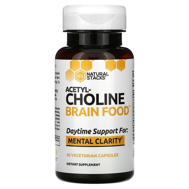 Natural Stacks, Acetyl-Choline Brain Food, 60 Vegetarian Capsules on Productcaster.