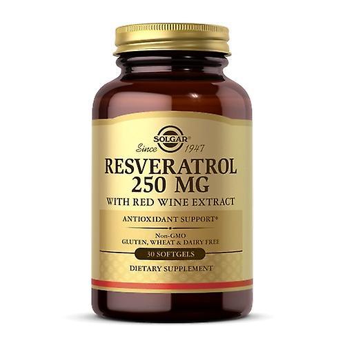 Solgar Resveratrolo con Estratto di Vino Rosso, 250 mg,30 S Gels (Confezione da 2) on Productcaster.