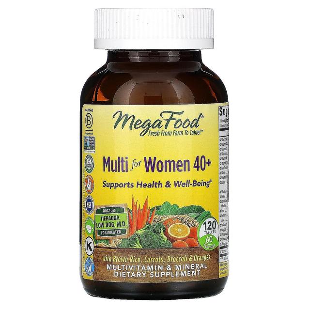 MegaFood, Multi para Mulheres 40+, 120 Comprimidos on Productcaster.