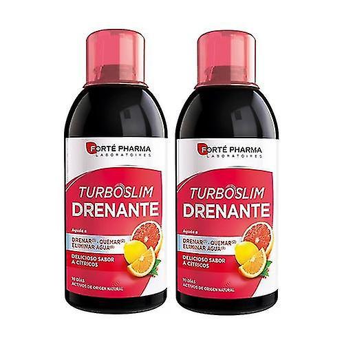 Forté Pharma Citrus Draining Turboslim Pack 2 units of 500ml on Productcaster.