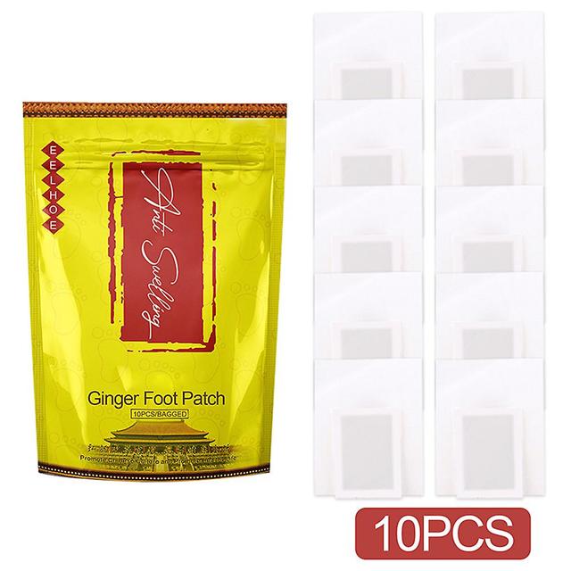 10PCS Ginger Foot Patches Remove Body Toxins Foot Plasters Enhance Blood Circulations and Improve on Productcaster.