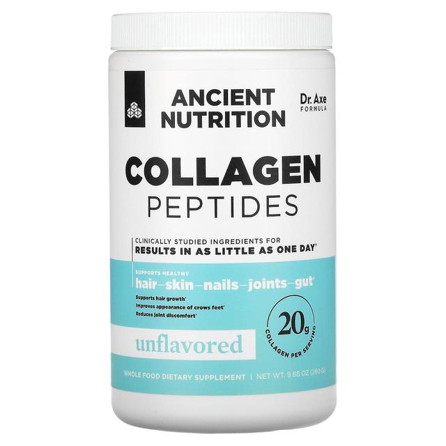 Dr. Axe / Ancient Nutrition, Collagen Peptides, Unflavored, 9.88 oz (280 g) on Productcaster.