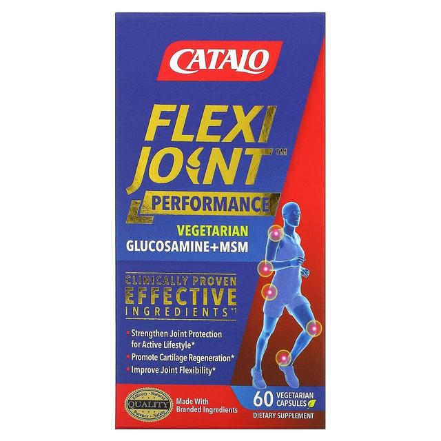 Catalo Naturals, FlexiJoint Performance, Glucosamine & MSM, 60 Vegetarian Capsules on Productcaster.