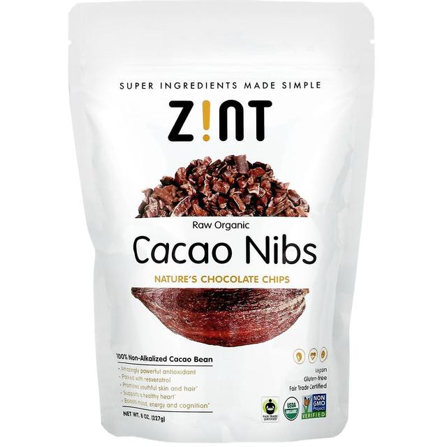 ZINT, Nibs de Cacau Orgânico Cru, 8 oz (227 g) on Productcaster.