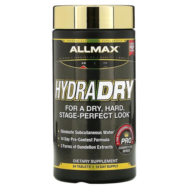 ALLMAX, HydraDry, Ultra-Potent Diuretic + Electrolyte Stabilizer, 84 Tablets on Productcaster.