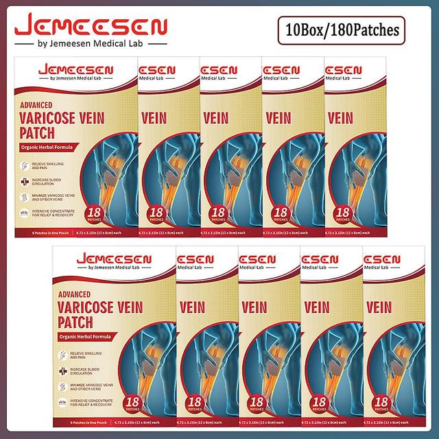 Jemeesen-patchs For Advanced Varicose Veins, Paste Based On Plants, Elimination Of Varicose Veins, Vasculitis And Phlebitis, Spider, 18 Pieces, 54 ... on Productcaster.