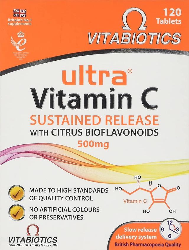 Vitabiotics Ultra Vitamina C 500mg Liberação Sustentada - 120 Comprimidos on Productcaster.