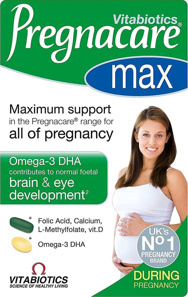 Vitabiotics Vitabiotic Mulheres Gravidez Vitaminas Suplementos Pregnacare Max - 3 Packs para 2 on Productcaster.