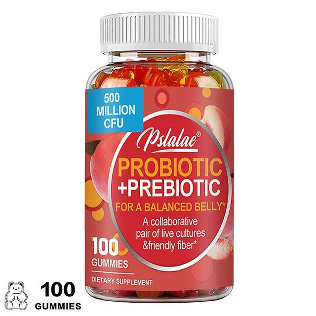 Visgaler Probiotic + Prebiotic Gummies - Support A Healthy Digestive Tract And Intestinal Balance 100 Gummies on Productcaster.