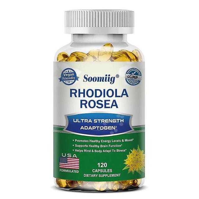 Vorallme Soomig Rhodiola Rosea Extract Supplement, Helps with Energy and Stress Management, Memory and Cognition, No Odor, Non-GMO 120 count-1 bottle on Productcaster.