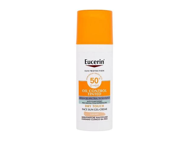 Eucerin - Sun Oil Control Tinted Dry Touch Sun Gel-Cream Light SPF50+ - Unisex, 50ml on Productcaster.