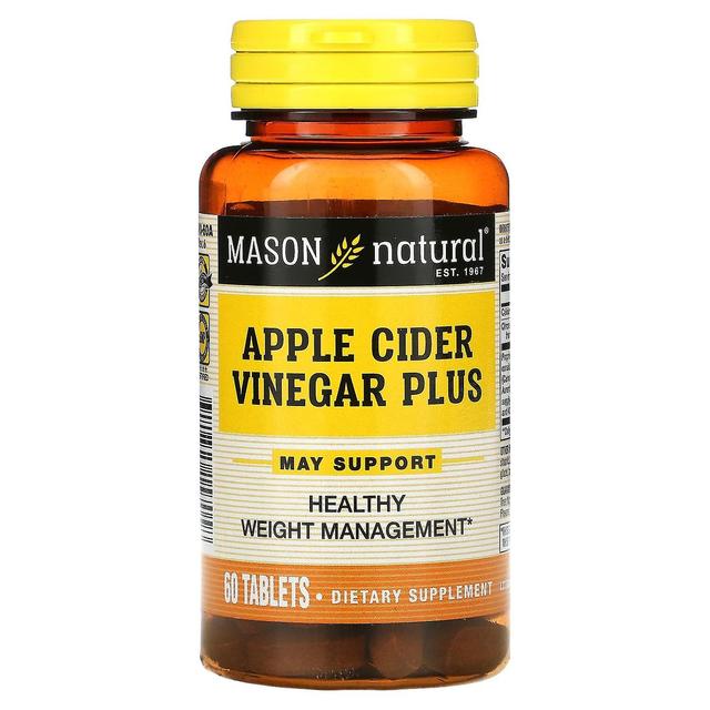 Mason Natural, äppelcidervinäger Plus, 60 tabletter on Productcaster.