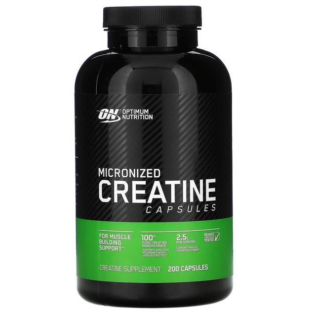 Optimum Nutrition, Micronized Creatine Capsules, 2.5 g, 200 Capsules on Productcaster.