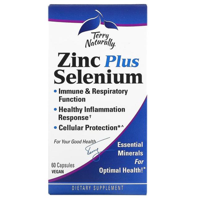 Terry Naturally, Zinc Plus Selenium, 60 Vegan Capsules on Productcaster.