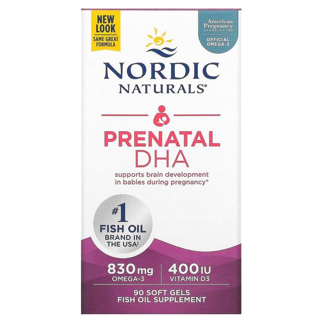 Nordic Naturals, Prænatal DHA, 90 bløde geler on Productcaster.