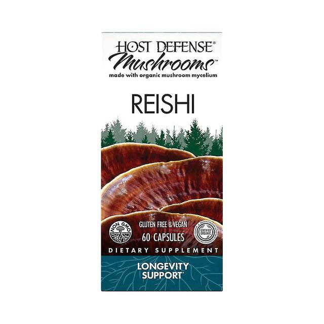 Host Defense Reishi Ganoderma Lucidum Capsules 60 Ct on Productcaster.