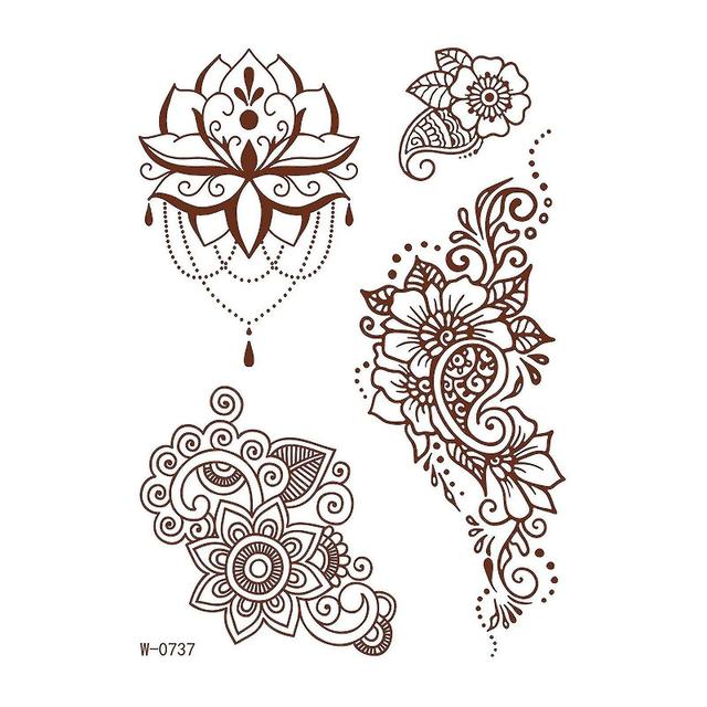 Scacv Temporary Tattoo Sticker Waterproof Diy Body Tattoo Patch Long Lasting Personalized Sticker 0737S on Productcaster.