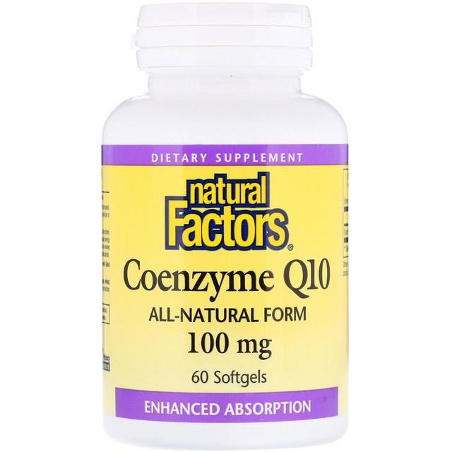 Natural Factors, Coenzyme Q10, 100 mg, 60 Softgels on Productcaster.