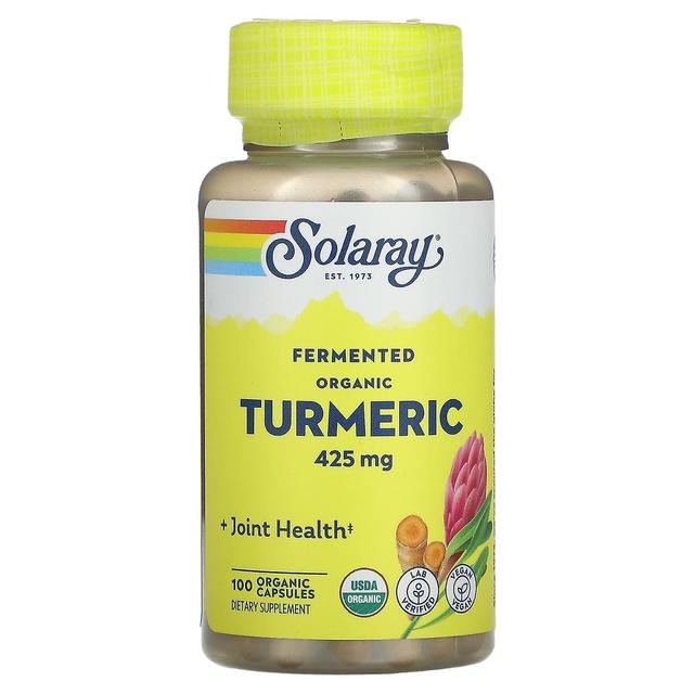 Solaray, Curcuma organica fermentata, 425 mg, 100 capsule organiche on Productcaster.