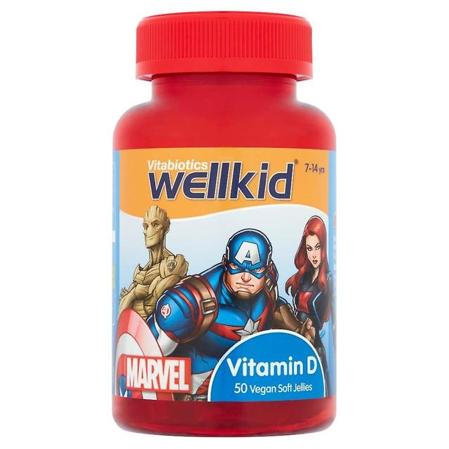 Vitabiotics WellKid Marvel Vitamine D - 7-14jr - 50 Zachte Gelei on Productcaster.