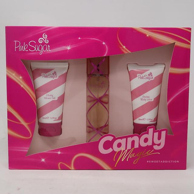 Pink Sugar Candy Magic Eau De Toilette 3- Pcs Set / New With Box on Productcaster.