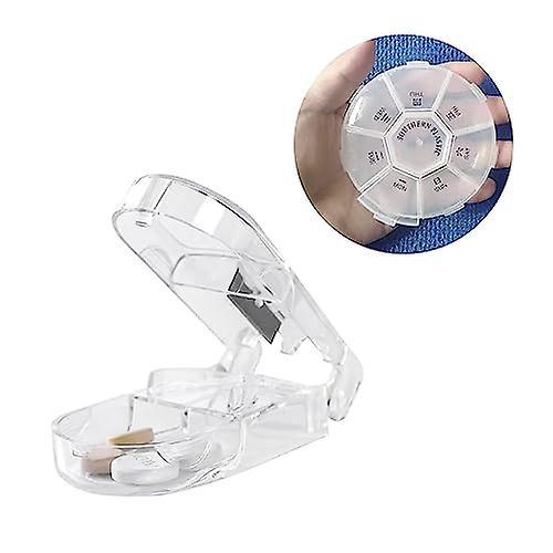 Pill Cutter and Splitter with Dispenser,Easy Cut Pills for Tablet Vitamin and Big Medicine,Clean Split Tablets into Half Quarter,Sharp Pill Splitter P on Productcaster.