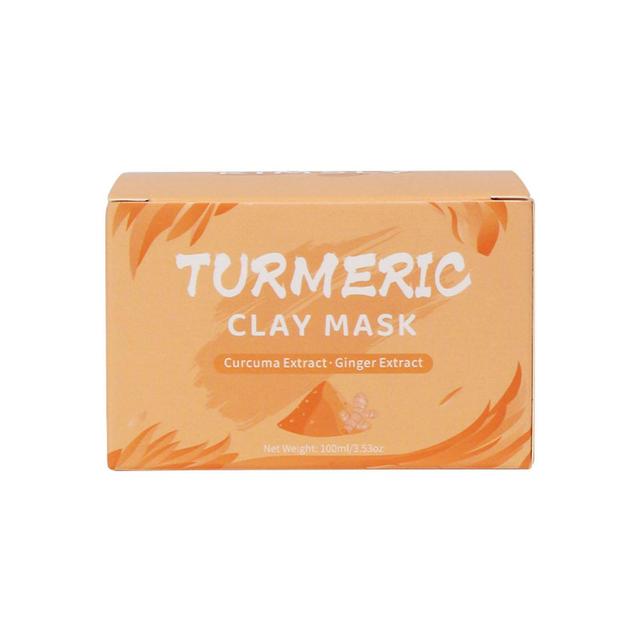 unbrand Turmeric Moistening Cleaning Mud Film With Fine Texture Into The Pores To Absorb Oil And Dirt Gentle And Non-irritating 100ml Yellow on Productcaster.