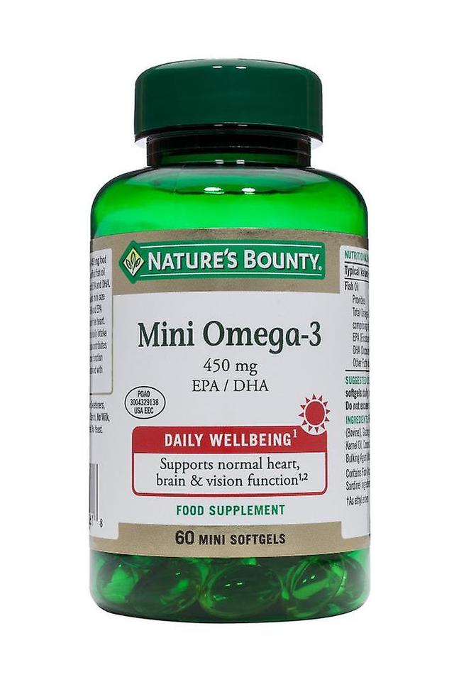 Natures Bounty Prírodná odmena mini omega-3 450mg EPA / DHA 60's on Productcaster.