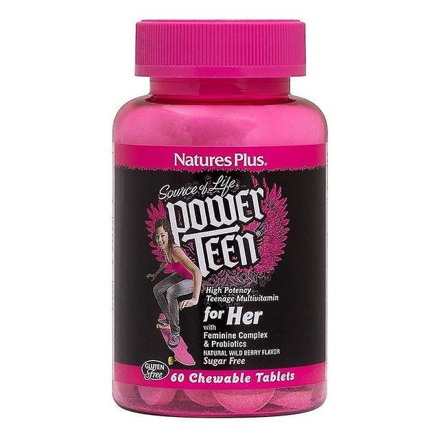 Nature's Plus Nature es Plus Power Teen For Her Chewable Tabs 60 (30004) on Productcaster.