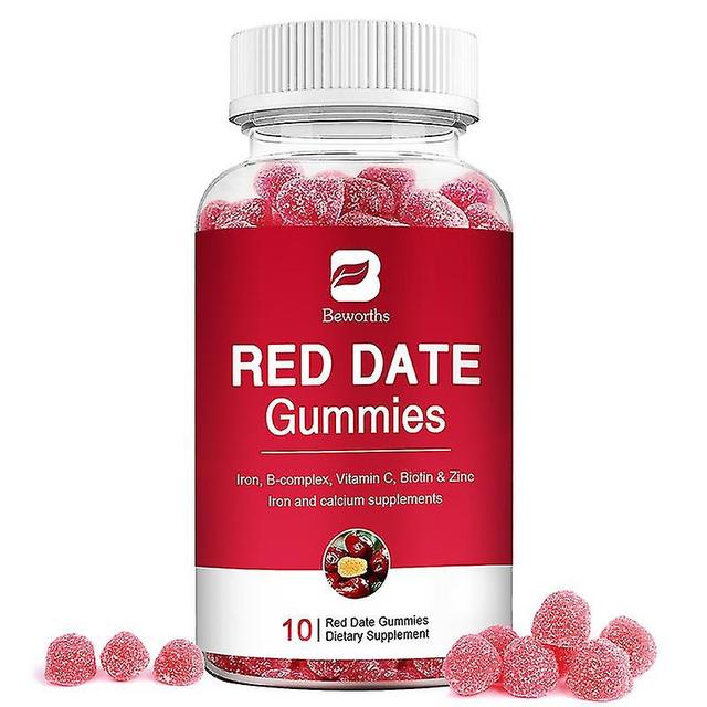 Guoguo Rote Dattelgummis mit Vitamin C und Zink und B-Komplex helfen, Müdigkeit zu lindern Blutgesundheit für Erwachsene und Kinder Unterstützt die... on Productcaster.