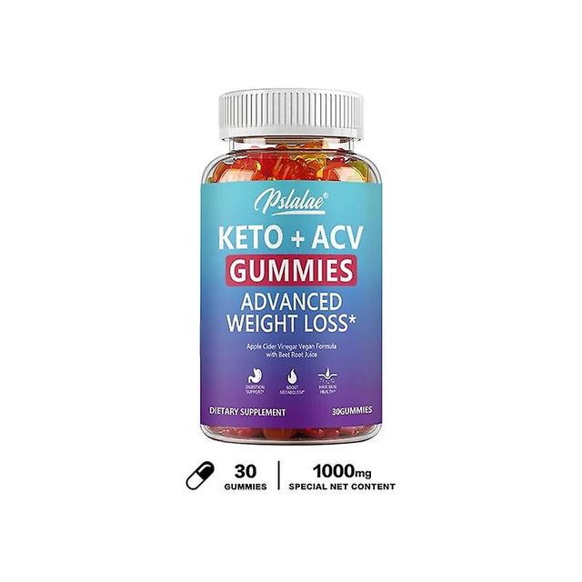 Visgaler Keto + Acv Gummies - Apple Cider Vinegar Dietary Fiber Supplement, Vegetarian, Unisex 30 Gummies on Productcaster.