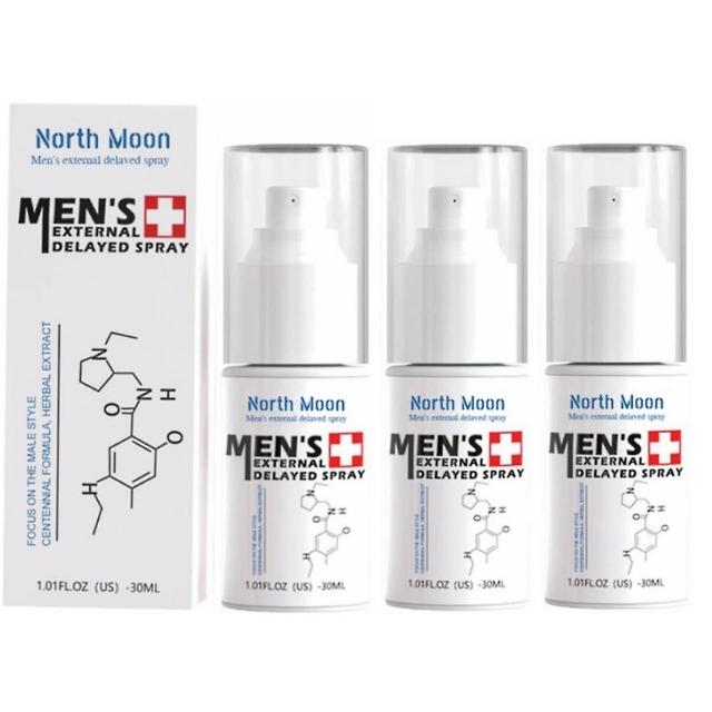 3PCS Mens Spray Boxed Improve Frigidity Easy To Absorb Antibacterial Increase Libido Private Care Spray Liquid Increase Hardness 30ml on Productcaster.