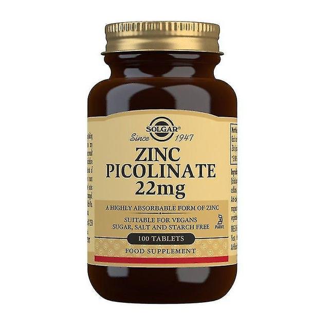 Solgar Zinc Picolinate 22mg Tablety 100 (12556223) on Productcaster.