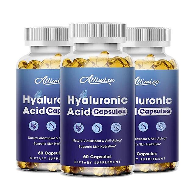 New Hyaluronic Acid Capsules Supplement for Healthy Support Connective Tissue and Joints Promote Youthful Healthy SkinTIB TIB . 120pcs 3 Bottle on Productcaster.