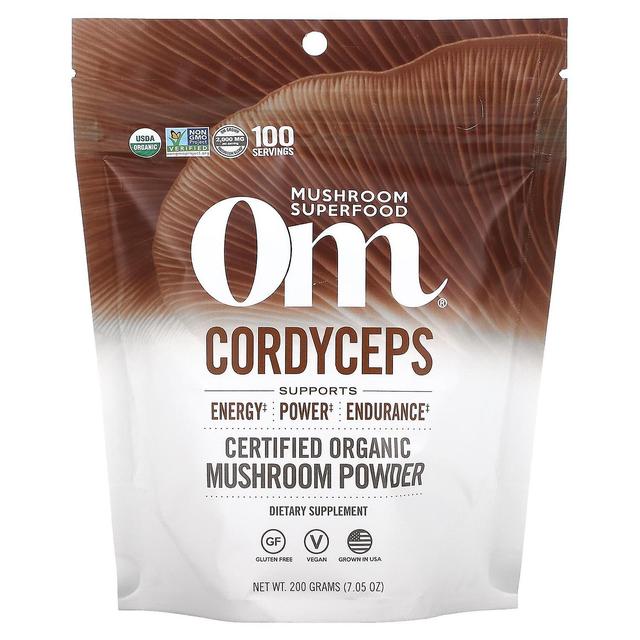 Om Mushrooms Om svampe, certificeret økologisk svampepulver, Cordyceps, 7,05 oz (200 g) on Productcaster.