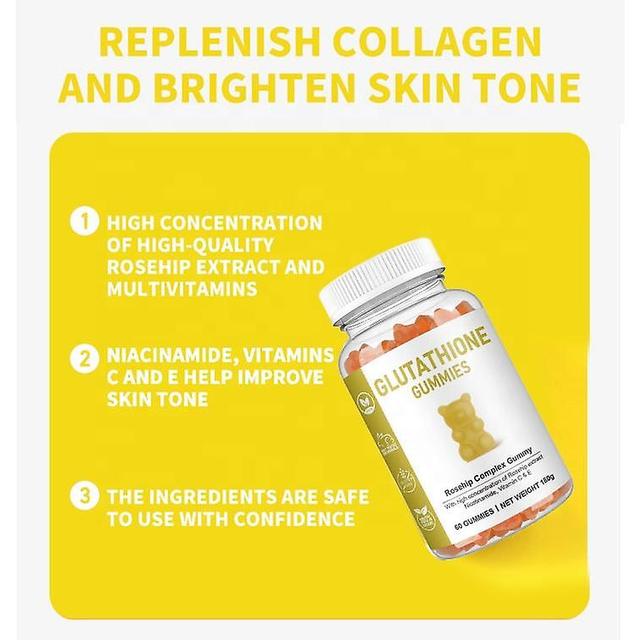 Glutathione Gummies Collagen Gummies Vitamin Brightening Whitening L-glutathione Gummies Anti-aging 1 pcs on Productcaster.