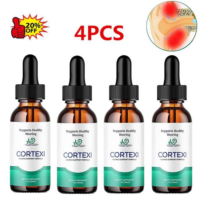 4Pack - Cortexi kvapky - pre zdravie uší, podporu sluchu, zdravý bubienok, 30ml on Productcaster.