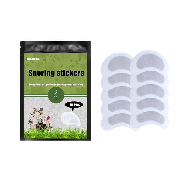 South Moon 10Pcs Snoring Stickers Herbal Formual Safe Non-irritating Heal Snoring Peaceful Sleep on Productcaster.