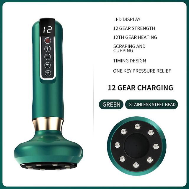 Detoxification Effective Health Care Pain Relief Rechargeable Promotes Energy 12th gear heating green on Productcaster.