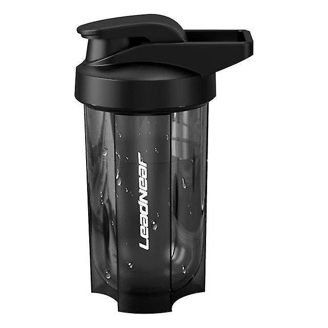 Xcaa 500ml Fitness Sports Water Bottle Fashion Simple Shaker Cup Protein Powder Nutrition Milkshake Mixin Black on Productcaster.