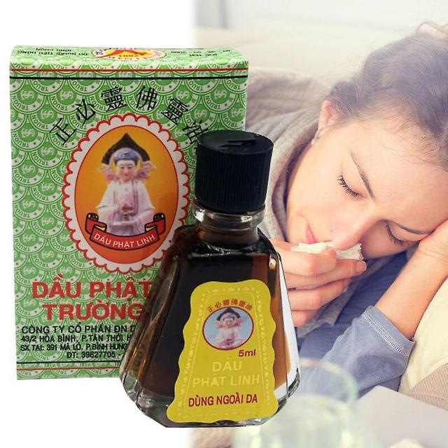 Fsu 5ml Thailand Zhengbi Ling Buddha Spirit Oil Refreshing Oils Pain Prevention Ointment Sickness Mosquito Bites Cold Cream Care on Productcaster.