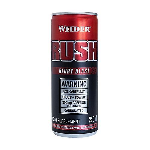 Weider Rush rtd berry blast energy drink 250 ml (Berries) on Productcaster.