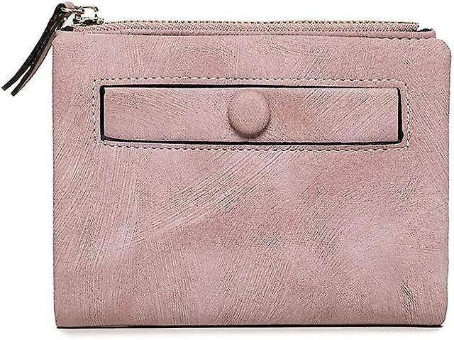 Dewenwils Dww-(rose) Petit Portefeuille Pour Femme - Mini Portefeuille Pour Femme - Avec Poche Monnaie - Petit Portefeuille Fin Et Doux on Productcaster.