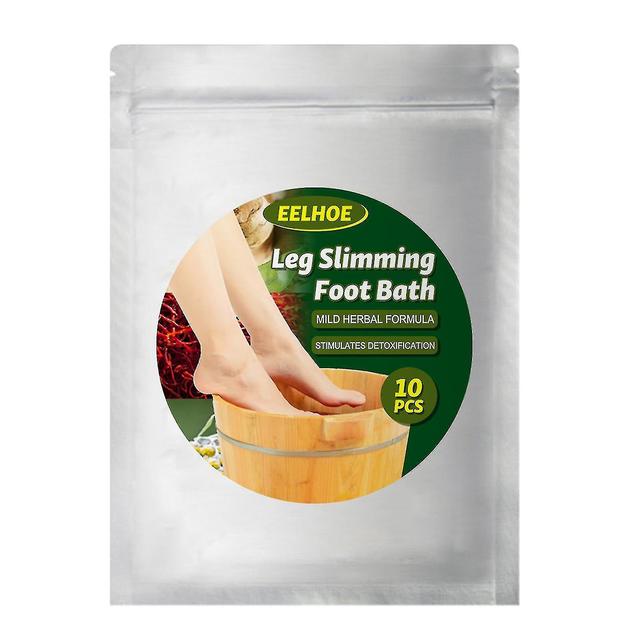 10pcs Leg Slimming Foot Bath Bags Mild Herbal Formula Aumentare la circolazione sanguigna Stimolare la disintossicazione Ridurre l'edema delle gambe on Productcaster.