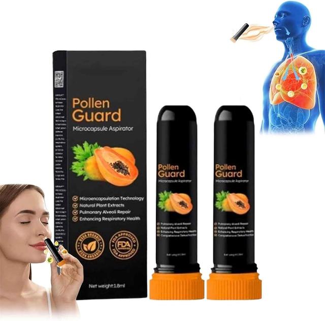 Haobuy Pollenguard Microcapsule Aspirator, Microcapsule Aspirator, Natural Plant Extracts, Enhanced Respiratory System Health 2pcs on Productcaster.